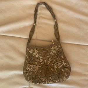 Vintage gold beaded purse, perfect condition